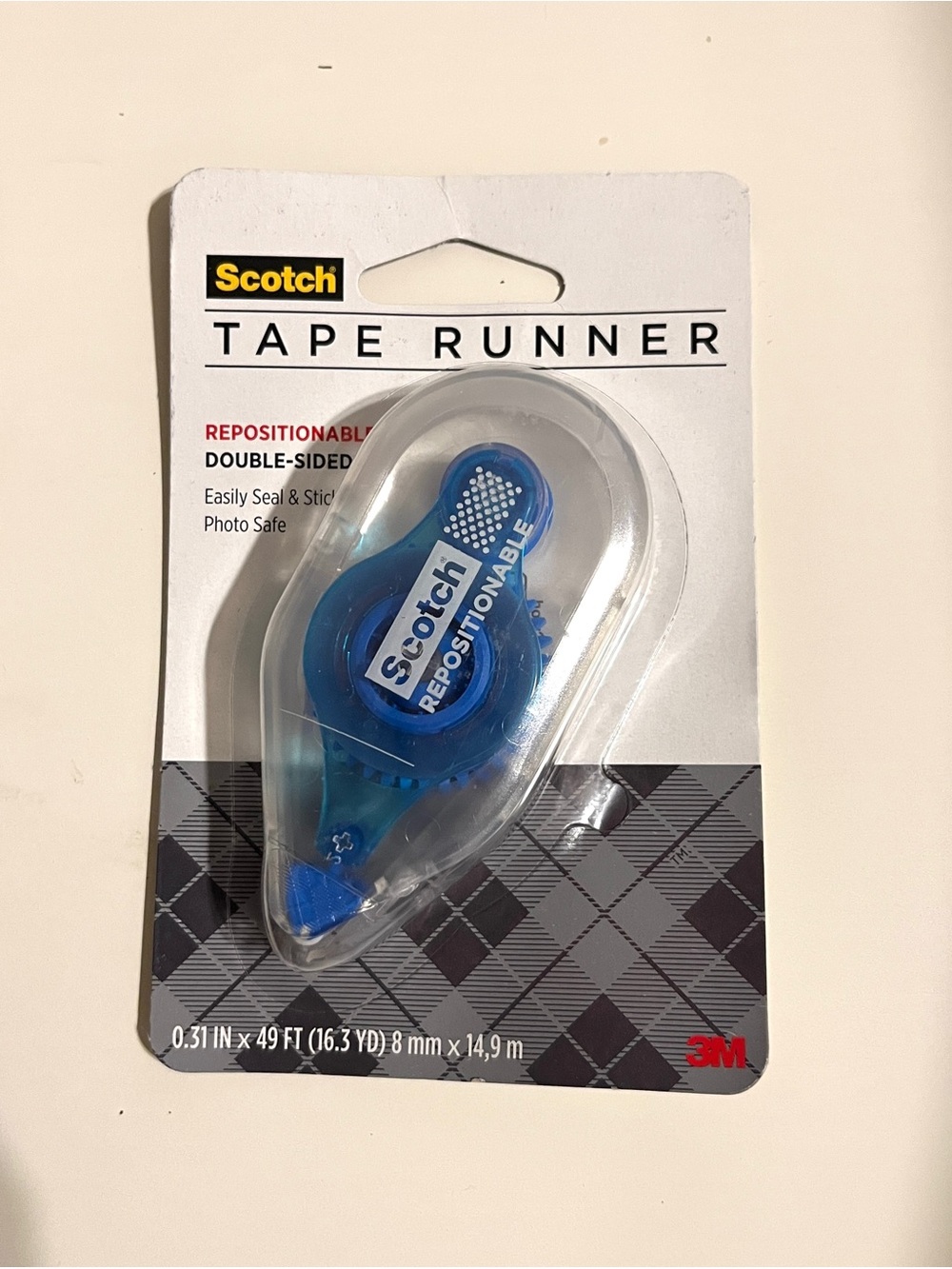 Scotch Repositionable Tape Runner - Double-Sided Adhesive
